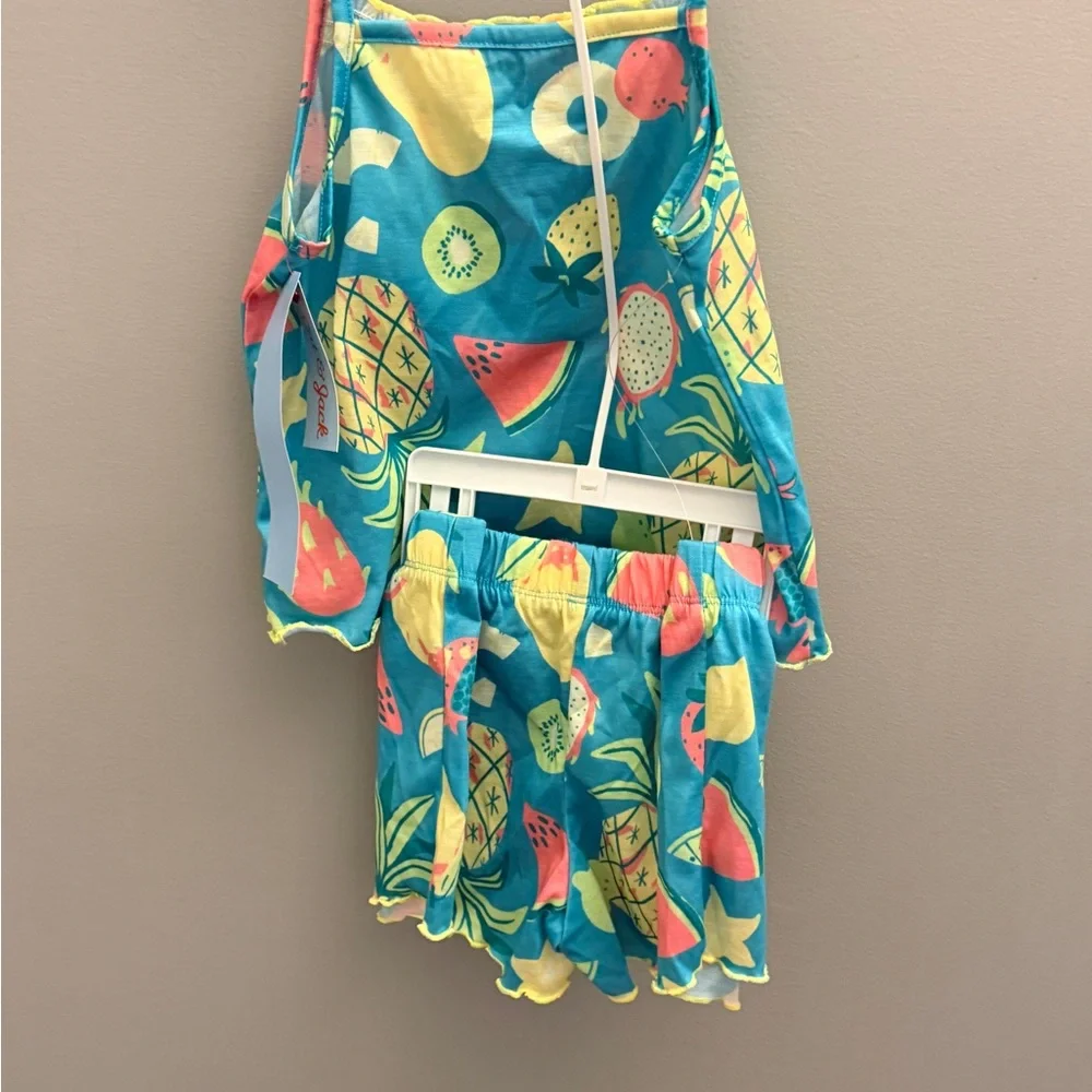 Cat &‎ Jack Tropical Fruit Kids Pajama Set - Blue and Yellow